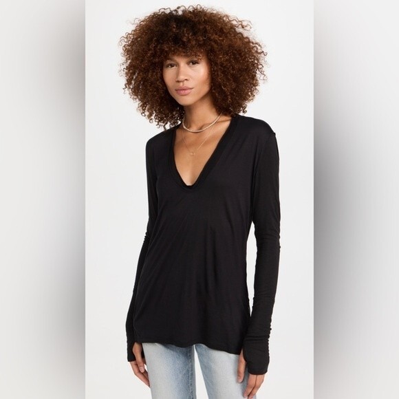 Free People Fresh And Clean Top Black Sz XS - Picture 4 of 7